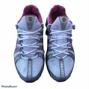 Nike Shox Womens shoes size 5Y Silver Pink